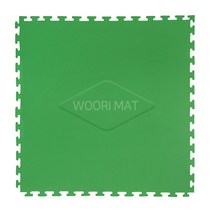 우리 스포츠매트 층간소음 충격흡수 냉기차단 체육관 퍼즐매트 25T(WT), 녹색