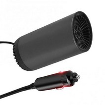 차량용보온병 히팅 텀블러 자동차 히터 앞 유리 휴대용 팬 150W 12V 공기 정화 서리 제거기 디 미스터 난방 인테리어 제품, 02 Black  Gray High End