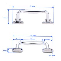 캐리어 손잡이 수리 교체 부품 셀프 핸들1pc 69mm 여행 가방화물 케이스 손잡이 플라스틱 끌어 오기 예비