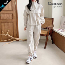 커스텀에이블 스포티 반하이넥 아노락 조거팬츠 2종세트 C2308SE069C