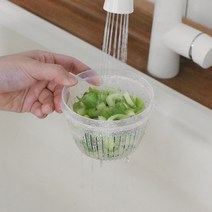 1+1 Nakaya 물 빠짐 찬통 원형 야채채반, 2P세트