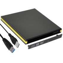 블루레이ODD 외장 리핑 4K 재생 플레이어 외장 CD/DVD RW 블루 레이 인클로저 USB 3.0 케이스 드라이버 없, 01 A Shape 12.7MM