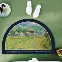 HC 프리미엄 규조토 발매트 욕실 화장실 발매트, 44.규조토_빌리지(반달형)