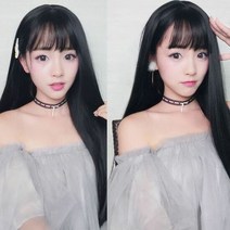 생머리가발 긴머리가발 롱가발(망포함)