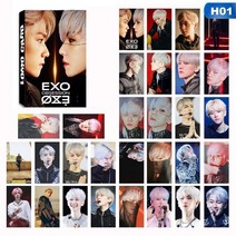 30 개/대 아이돌 EXO OBSESSION 6 번째 앨범 카드 자체 제작 LOMO Photocard, [01] H01
