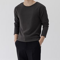 스타일에스 남자 봄 가을 기본 라운드 긴팔 티셔츠 무지 긴소매
