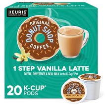 The Original Donut Shop Vanilla 더오리지널 도넛샵 원스텝 바닐라 라떼 큐리그캡슐 커피 0.7oz(20g) 20개입