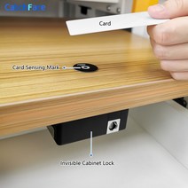 히든도어 슬라이딩도어업데이트 된 열쇠 없는 숨겨진 RFID 사물함 보이지 않는 캐비닛 도어 잠금 디지털, 한개옵션0