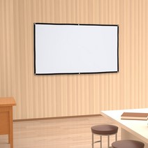 휴대용 빔프로젝터 스크린 159x90cm 회의실 스크린, 상세 참조