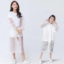 초경량 EVA 우비 우의 골프 등산 비옷 레인코트 성인용 아동용, 핑크