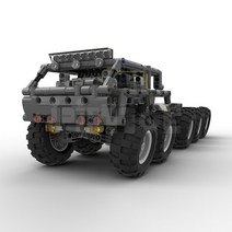 소형트렉터 Moc25142 바이퍼 오프로드 차량 빌딩 블록 미니 트랙터 분할 모델 대형 트럭 어린이 장난감 선물 10x10 544 개, 17.Drak Grey  Block pack