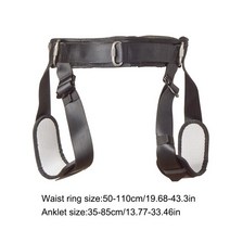 등반용하네스 클라이밍하네스 레펠하네스 등산용하네스 등반 하네스 다기능 하이킹 안전 벨트 스포츠 액세서리 심플 블랙 경량 프로텍터 배낭 여행, 흑인