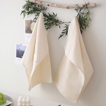 까사베르데 무형광 친환경 순면 강화 소창행주 2겹, 1장