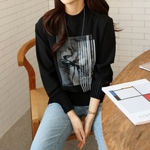 수키 목소매주름 장미블라우스 1112542