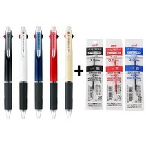 유니 제트스트림 멀티 볼펜 전용 리필심 SXR-80 0.5mm, $네이비+3색, 1세트