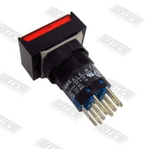 [SA ]Izumi IDEC 16mm 조명 푸시 버튼 스위치 자동 리셋 AL6M/HM 순간/라운드 2a2b DC24V--10PCS/LOT, 01 파란_01 Round