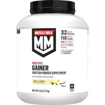 Muscle Milk Gainer WPI 32g Whey Protein Isolate Powder 미국 머슬 밀크 게이너 프로틴 단백질 보충제 2.2kg(14회분), 한세트(1통), 2.2kg