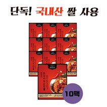 한우물 명작 춘천식 닭갈비볶음밥 10봉지, 단품