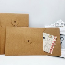 클래식 크라프트 서류 보관 종이 각대 끈봉투 포장 파일 다꾸
