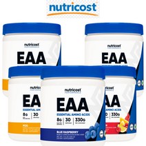 뉴트리코스트 EAA BCAA 함유 아미노산 파우더 330g 패션프루트 약 1개월분, 1개