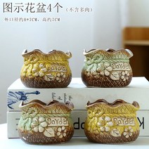 다육화분 다육이 심폴 화분 식물 미니 화분세트, 도자기, 옵션73