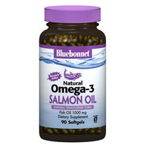 블루보넷 내추럴 오메가 3 연어 오일 1000mg 소프트젤 식물성 오메가3, 180개입 × 1개