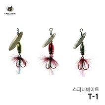 캣츠크로우 T-1 스피너 쏘가리낚시 꺽지루어 루어채비, 1/8 실버