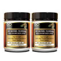GO healthy MUSSEL NEW ZEALAND GREEN LIPPED 고헬씨 뉴질랜드 초록입홍합 19 000mg 300캡슐 2팩, 300정, 2개