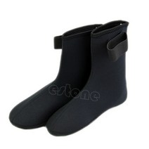 ootdty 비치 수영 다이빙 스쿠버 서핑 양말 부츠 수상 스포츠 신발 네오프렌 2 색 3mm, 검은 색, l, Black+L, 없음