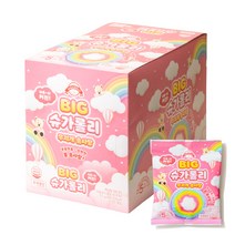 빅 슈가롤리 무지개 솜사탕 12g, 10개입