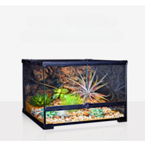 테라리움 비바리움 만들기 DIY 키트 유리 케이스 이끼 식물 팔루다리움, (50X30X35cm/상단도어/ 배수포함)