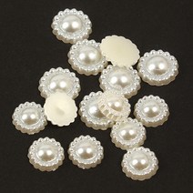 반면 진주 [태양꽃 반 진주] 장식 비즈 공예 재료, 11mm