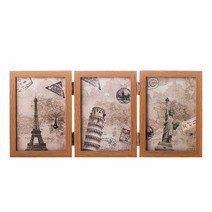 접이식 3단 양면 액자(4x6) 분할 스토리액자 _ 딱좋아 72209PCS, 쿠팡 본상품선택