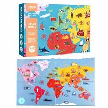 우리아이 시야넓히기 세계지도 자석퍼즐 그림퍼즐, 상세페이지 참조