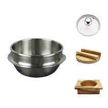 국산 통3중 스텐 뚝배기 (세트X) 3중 인덕션 계란찜 전골 찌개 국 삼계탕 밥솥 가마 솥밥 내열 냄비 가마솥 1인 3, 통3중 스텐 뚝배기-1호, 1개