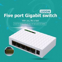 인터넷허브 랜선허브 poe 스위치 5 포트 데스크탑 기가비트 네트워크 스위치 10100 1000mbps 이더넷 스위치 어댑터 고속 rj45 이더넷 스위처 lan 스위칭 허브, 미국 플러그