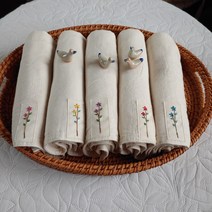 삶아나온 무형광소창수건, 정련함, 4겹  43x82, 1개