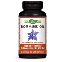 Natures Way Borage 보라지 오일 60캡슐 해외, 5개