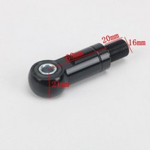 오토바이악세사리 튜닝 충격 흡수기 커넥터 O 라운드 엔드 오토바이 강화 장치 17mm 40mm 60mm 댐퍼 높이 증가 부품, 06 Black 60mm