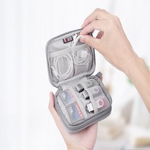 여행자필수품 2레이어 2층 모바일 멀티 수납 파우치