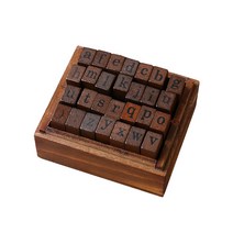 앤티크 알파벳 우드 박스 다꾸 영어 영문 숫자 이니셜 스탬프 스템프 다이어리 꾸미기, 02 : 소문자_A