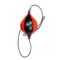 복싱 샌드백 가정용 스탠딩 오뚜기 권투 저소음 글러브 미니 펀치백 발차기 품질 가죽 펀칭 가방 배 가방 풍선 속도 가방 더블 엔드 훈련 반사 속도 공, 블랙 레드