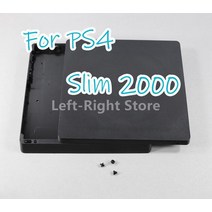 PS4 1100 1000 1200 풀 하우징 케이스 슬림 2000 프로 콘솔 블랙 컬러 하우스 쉘 로고 포함 1 세트, [03] FOR PS4 SLIM 2000, 3.FOR PS4 SLIM 2000