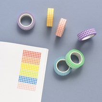 아르떼 마스킹테이프 샤베트 체크, 359 Mint check