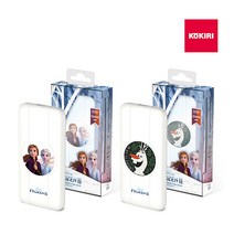 코끼리 겨울왕국2 코끼리 R팩 프리퀵 보조배터리 10000mAh, KPW-R100U1-DZ, 올라프