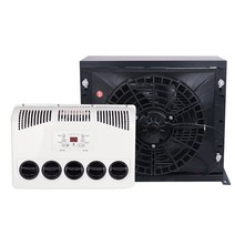 화물차 무시동 에어컨 자동차 24v 캠핑카 12v, 12V수직빨간색