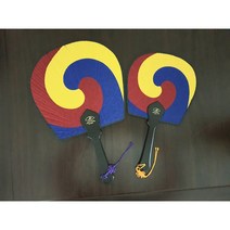 (경남관광기념품점 바이어) 한국전통문양 태극부채 (대/소), 소