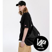 NP STUDIO 브로치 스트링 메신저 백 블랙 BROACH STRING MESSANGER BAG