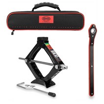 타이어 교환 자키 렌치 백 세트 1.0t 250-380mm 자동차 리프트 잭 차량 바퀴 시저스
