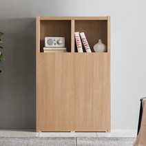 아씨방가구 로엘 36T 800 3단 도어형 책장, 메이플화이트